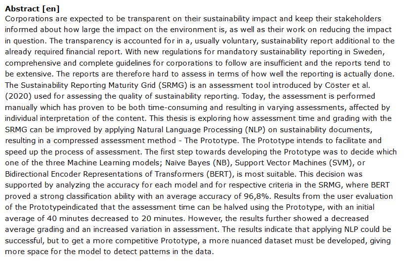 دانلود پایان نامه : تسریع در ارزیابی گزارش پایداری مسئولیت اجتماعی با پردازش زبان طبیعی (NLP)