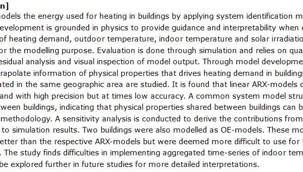 دانلود پایان نامه : توسعه مدل‌ های جعبه خاکستری برای شبیه‌ سازی مصرف گرمایش در ساختمان‌ ها