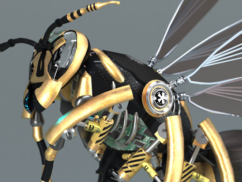 دانلود پروژه طراحی حشره زنبور رباتیک
