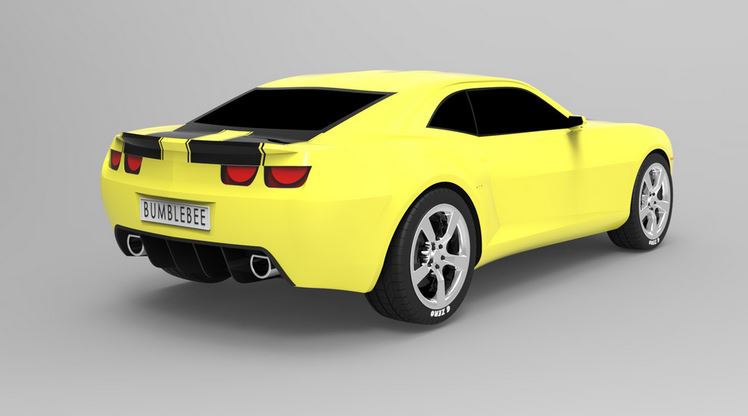 دانلود پروژه طراحی خودرو سوپر اسپرت‌ عضلانی شورلت Chevrolet Camaro ZL1