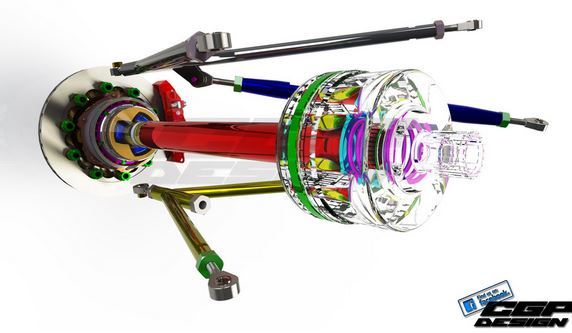 دانلود پروژه طراحی سیستم چرخ عقب خودرو اسپرت فرمول 1