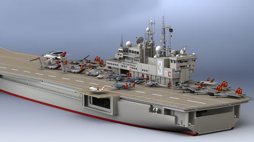 دانلود پروژه طراحی ناو هواپیمابر Aircraft carrier