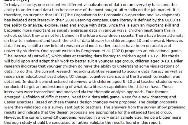 دانلود پایان نامه : بررسی ایده طراحی بازی با هدف آموزش سواد درک داده‌ ها به کودکان 8 تا 10 ساله