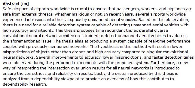 دانلود پایان نامه : بررسی شبکه‌ های عصبی کانولوشنال جهت تشخیص هواپیماهای بدون سرنشین در فرودگاه ها