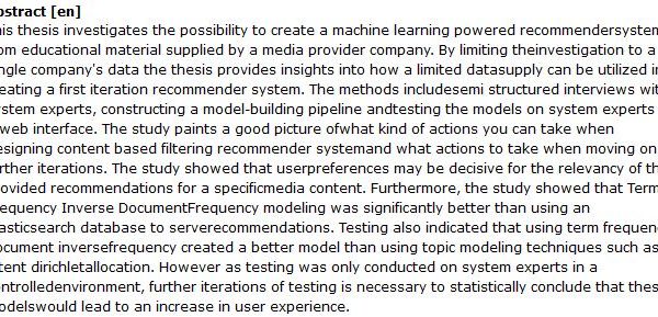 دانلود پایان نامه : طراحی سیستم آموزشی با مدل سازی Topic & Term-Frequency توسط یادگیری ماشینی