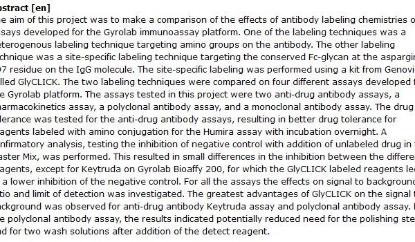 دانلود پایان نامه : مقایسه اثرات شیمیایی برچسب‌گذاری آنتی‌بادی بر سنجش‌های ایمونواسی