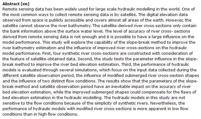 دانلود پایان نامه : بررسی عملکرد مدلسازی هیدرولیکی رودخانه در داده های سنجش از راه دور
