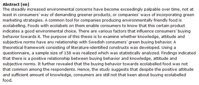 دانلود پایان نامه : مطالعه کمی عوامل مؤثر بر رفتار خرید سبز (غذاهای دارای برچسب زیست محیطی)