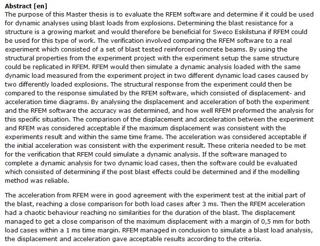 دانلود پایان نامه : تجزیه و تحلیل بار انفجار دینامیکی با استفاده از نرم افزار RFEM