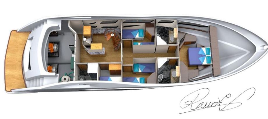 دانلود پروژه طراحی قایق موتوری لوکس و تفریحی یات (2)