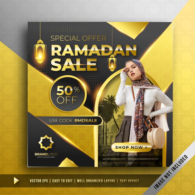 دانلود مجموعه قالب لایه باز استوری و پست اینستاگرام مذهبی ماه رمضان