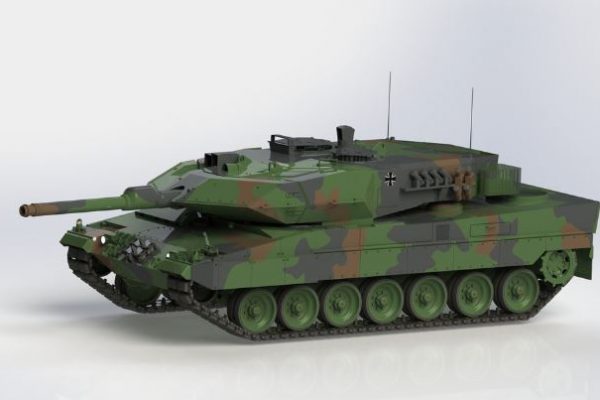 دانلود پروژه طراحی تانک Leopard 2A6