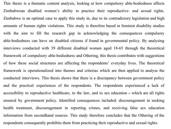  دانلود پایان نامه : تحلیل سیاست های دولت در حوزه مراقبت و آموزش بهداشت باروری زنان معلول