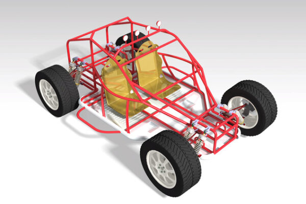 دانلود پروژه طراحی خودرو باگی (فریم شاسی, صندلی ,سیستم تعلیق و چرخ )