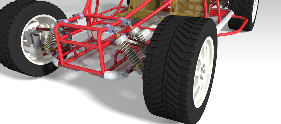 دانلود پروژه طراحی خودرو باگی (فریم شاسی, صندلی ,سیستم تعلیق و چرخ )