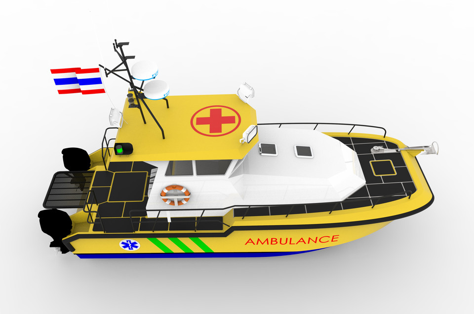  دانلود پروژه طراحی قایق آمبولانس AMBULANCE BOAT